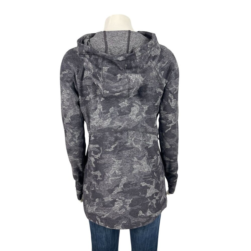 Lululemon Warm Stabilizer 1/2 Zip Hoodie 4 Gray Black Incognito Camo Running - Picture 3 of 11